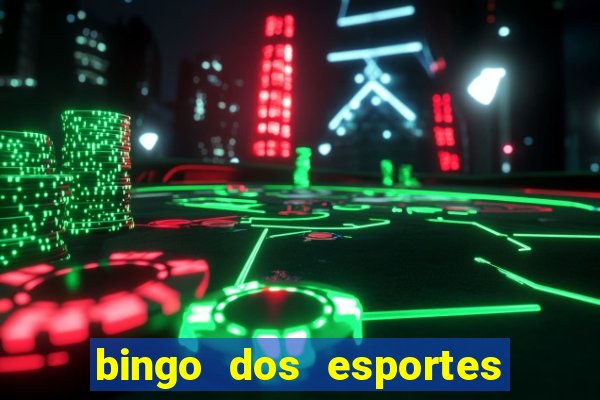 bingo dos esportes para imprimir